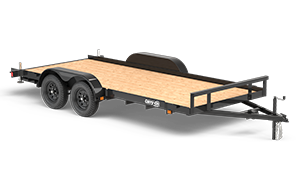 Tandem axle equipment hauler trailer