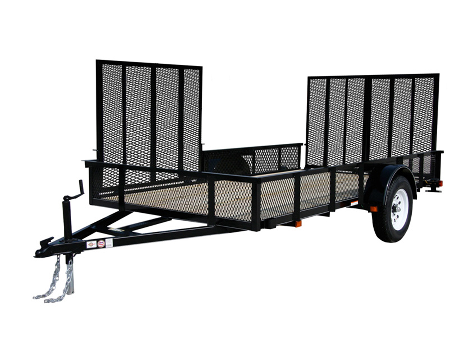 3K ATV Side Load Utility Trailer with wood floor and 2 gates