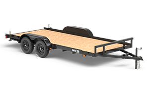 Tandem axle equipment hauler trailer