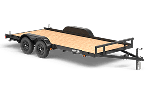 Tandem axle equipment hauler trailer